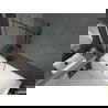 Mexen Next vonios ekranas 1-sparnas 80 x 150 cm, juodas raštas, šepetu tonas pilka - 895-080-000-00-70-66
