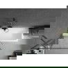Mexen Next vonios ekranas 1-sparnas 80 x 150 cm, juodas raštas, šepetu tonas pilka - 895-080-000-00-70-66