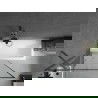 Mexen Next vonios pertvaros su vienu sparnu 100 x 150 cm, juodas raštas, šlifuota gun gray - 895-100-000-00-70-66