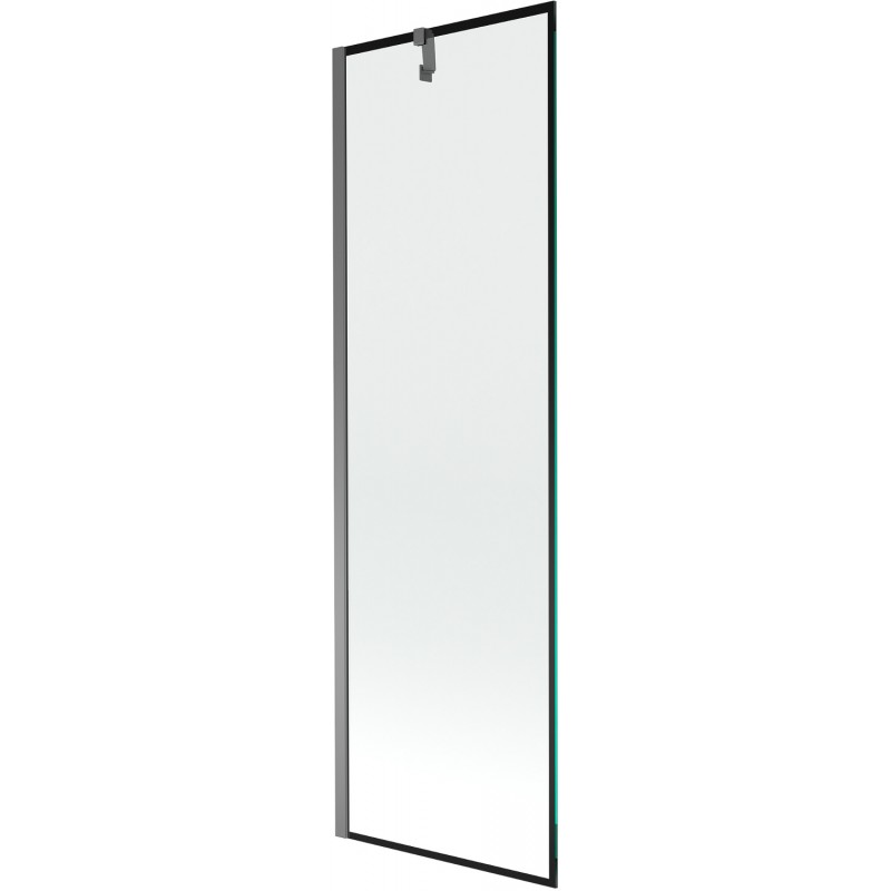 Mexen Next vonios pertvara 1-duris 60 x 150 cm, juodas rėmelis, gun metal - 895-060-000-00-70-95