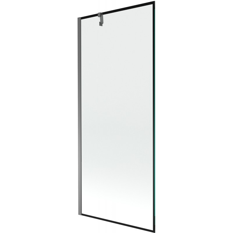 Mexen Next vonios pertvara 1-durų 80 x 150 cm, juodas rėmas, ginklų metalas - 895-080-000-00-70-95