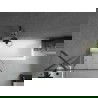 Mexen Next vonios pertvara, 1 durų, 80 x 150 cm, juodas raštas, ginklų metalo - 895-080-000-00-70-95