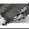 Mexen Next vonios ekrano 1-durų 90 x 150 cm, juodas raštas, gun metalas - 895-090-000-00-70-95