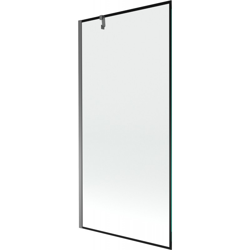 Mexen Next vonios pertvara 1-durų 90 x 150 cm, juodas rėmas, gun metal - 895-090-000-00-70-95