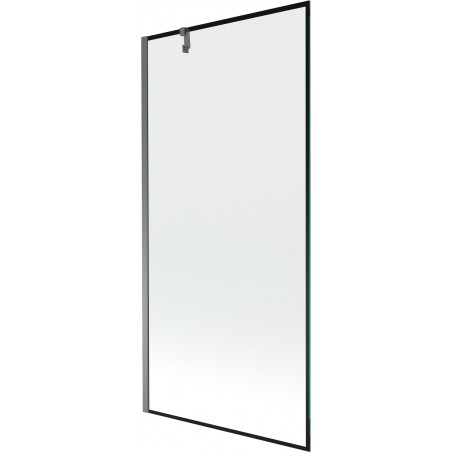 Mexen Next vonios ekrano 1-durų 90 x 150 cm, juodas raštas, gun metalas - 895-090-000-00-70-95