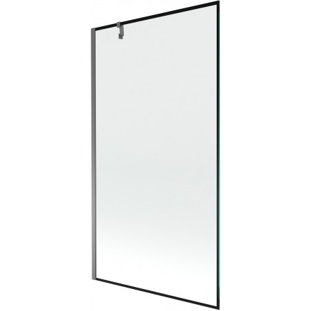 Mexen Next vonios sienelė 1-duris 100 x 150 cm, juodas raštas, ginklų metalas - 895-100-000-00-70-95