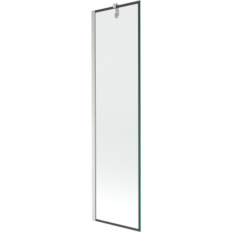 Mexen Next vonios panelis, vienos dalies 50 x 150 cm, juodas raštas, šlifuotas nikelis - 895-050-000-00-70-97