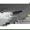 Mexen Next vonios sienelė 1-durų 70 x 150 cm, juodas raštas, šepečiuotas nikelis - 895-070-000-00-70-97