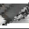 Mexen Next vonios sienelė 1-durų 70 x 150 cm, juodas raštas, šepečiuotas nikelis - 895-070-000-00-70-97