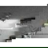 Mexen Next vonios sienelė, 1 sparno, 80 x 150 cm, juodas raštas, šlifuotas nikelis - 895-080-000-00-70-97