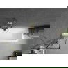 Mexen Next vonios širmos durys 1 dalies 50 x 150 cm, juodas raštas, auksinis šepetuotas - 895-050-000-00-77-55
