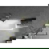 Mexen Next vonios ekranas 1-sklidinis 60 x 150 cm, juodas raštas, auksinė šlifuota - 895-060-000-00-77-55