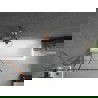 Mexen Next vonios užuolaida 1-sparnioji 80 x 150 cm, juodas raštas, šlifuotas varis - 895-080-000-00-77-65