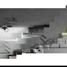Mexen Next vienos dalies vonios ekranas 100 x 150 cm, juodas raštas, šlifuotas gun gray - 895-100-000-00-77-66