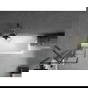 Mexen Next vonios sienelė 1-durė 50 x 150 cm, juodas raštas, šautuvo metalas - 895-050-000-00-77-95
