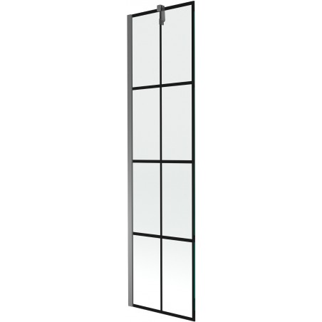 Mexen Next vonios sienelė 1-durė 50 x 150 cm, juodas raštas, šautuvo metalas - 895-050-000-00-77-95