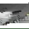 Mexen Next vonios panelis 1-durių 90 x 150 cm, juodas raštas, gun metal - 895-090-000-00-77-95