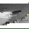 Mexen Next vonios pertvara, 1 durys, 60 x 150 cm, juodas raštas, šlifuotas nikelis - 895-060-000-00-77-97