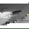 Mexen Next vonios sienelė 1 sparno 70 x 150 cm, juodas raštas, šlifuotas nikelis - 895-070-000-00-77-97