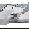 Mexen Nike laisvai pastatoma vonia 175 x 100 cm, balta, baltas perteklius - 54071751000-20