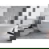 Mexen Nike laisvai pastatoma vonia 175 x 100 cm, balta, baltas perteklius - 54071751000-20