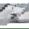 Mexen Nike vonia laisva 175 x 100 cm, balta, juoda perla - 54071751000-70