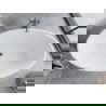 Mexen Nike laisvas vonios kambarys 175 x 100 cm, balta, gun metal - 54071751000-95