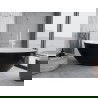Mexen Nike laisvai pastatoma vonia 175 x 100 cm, balta/juoda, baltas perliukas - 54071751075-20