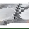 Mexen Nike laisvai pastatoma vonia 175 x 100 cm, balta/juoda, baltas perliukas - 54071751075-20