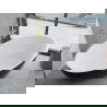Mexen Nike laisvai stovinti vonia 175 x 100 cm, balta/juoda, aukso perpildymas - 54071751075-50