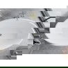 Mexen Nike laisvai stovinti vonia 175 x 100 cm, balta/juoda, aukso perpildymas - 54071751075-50