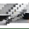 Mexen Nike laisvai stovinti vonia 175 x 100 cm, balta/juoda, aukso perpildymas - 54071751075-50