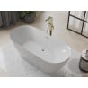 Mexen Roxy vonia laisva 180 x 85 cm, balta, aukso perpildymas - 51201808500-50