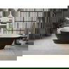 Mexen Roxy laisvas vonia 180 x 85 cm, balta/juoda, šlifuoto aukso perpildymo - 51201808575-55