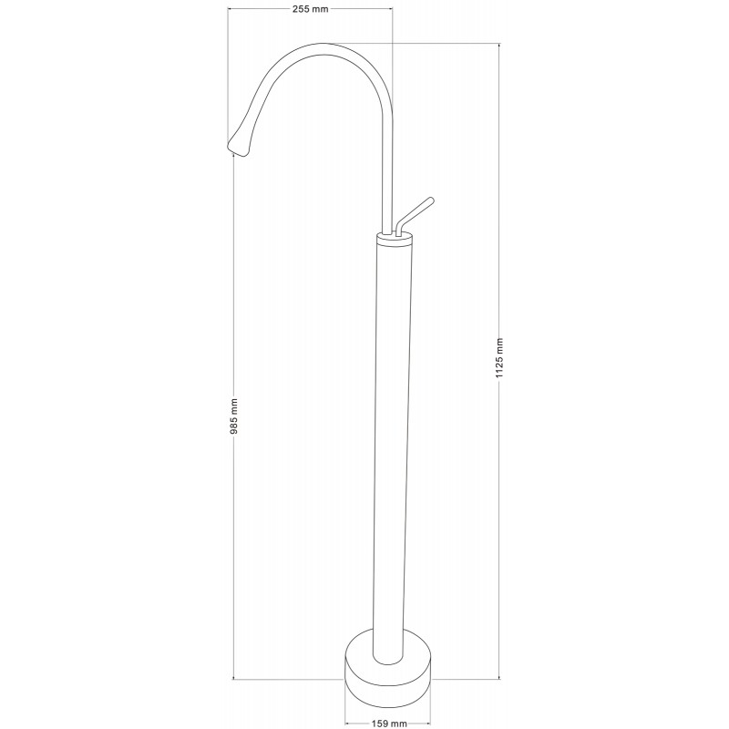 Mexen Dorado pastatomas praustuvo maišytuvas, auksinis - 747334-50