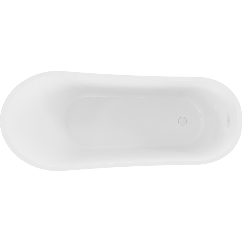 Mexen Alta laisvai stovinti vonia 170 x 75 cm, balta, baltas persipylimas - 52141707500-20