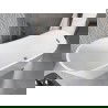 Mexen Alta laisvai stovinti vonia 170 x 75 cm, balta, gun gray šlifuotas perteklius - 52141707500-66