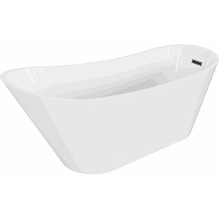 Mexen Alta laisvai stovinti vonia 170 x 75 cm, balta, juodas persipylimas - 52141707500-70
