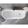 Mexen Alta laisvai stovinti vonia 170 x 75 cm, balta, juodas persipylimas - 52141707500-70