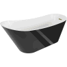 Mexen Alta laisvojo stovėjimo vonia 170 x 75 cm, balta/juoda, auksinis perpildymas - 52141707575-50