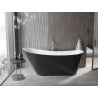 Mexen Alta laisvojo stovėjimo vonia 170 x 75 cm, balta/juoda, auksinis perpildymas - 52141707575-50