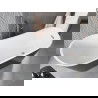 Mexen Alta laisvai pastatoma vonia 170 x 75 cm, balta/juoda, šlifuota vario perpildymo - 52141707575-65