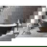 Mexen Alta laisvai pastatoma vonia 170 x 75 cm, balta/juoda, perdanga gun metal - 52141707575-95