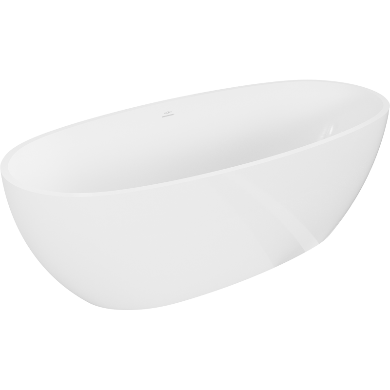 Mexen Torino laisvai pastatoma konglomerato vonia 175 x 78 cm, blizgi balta - 57271757810