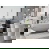 Mexen Imola laisvai pastatoma vonia iš konglomerato 160 x 81 cm, balta matinė - 57281608000