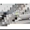 Mexen Imola laisvai pastatoma vonia iš konglomerato 160 x 81 cm, balta blizgi - 57281608010