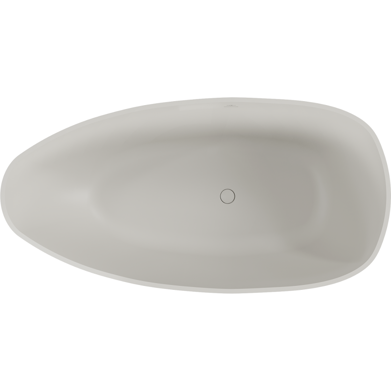 Mexen Imola laisvai pastatoma vonia iš konglomerato 160 x 81 cm, betonas matinė - 57281608061