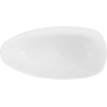 Mexen Imola laisvai stovinti vonia iš konglomerato 170 x 88 cm, baltas blizgesys - 57281708510