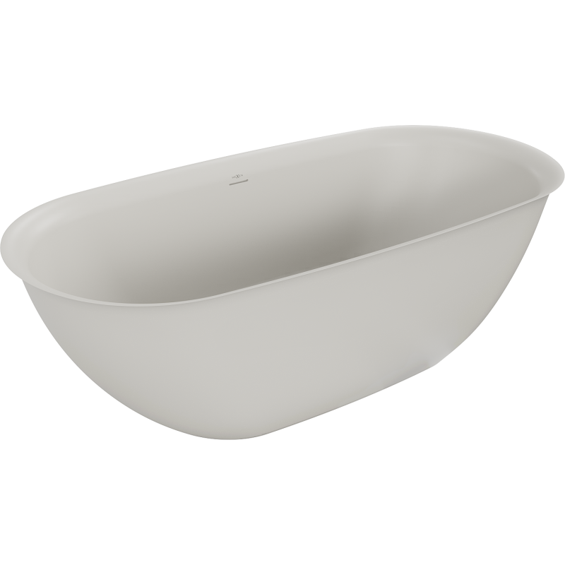 Mexen Siena laisvai pastatoma vonia iš konglomerato 170 x 80 cm, betono matinė - 57291708061