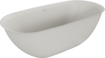 Mexen Siena laisvai pastatoma vonia iš konglomerato 170 x 80 cm, betono matinė - 57291708061